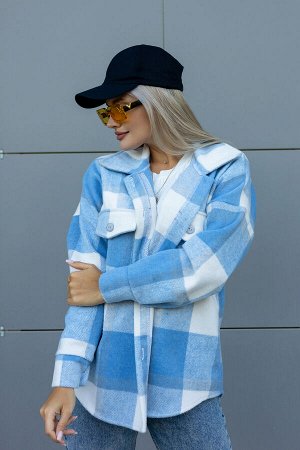 Рубашка женская в клетку