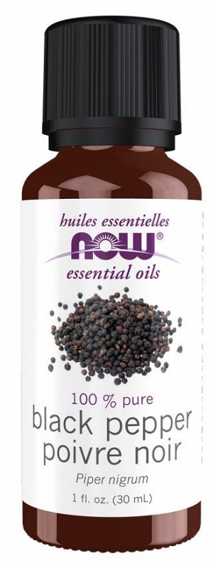 Масло черного перца NOW Foods, 30 мл, для ароматерапии и массажа