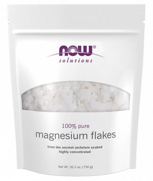 Магниевые хлопья NOW Foods, 750 г