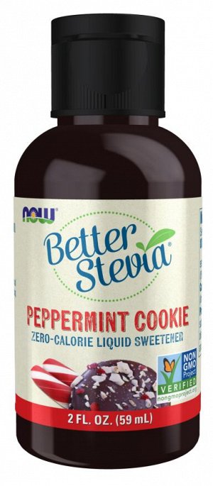 Подсластитель BetterStevia® со вкусом шоколадного печенья с мятой от NOW Foods, 59 мл
