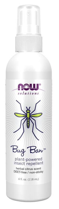 Натуральный спрей от насекомых Bug Ban Spray NOW Foods, 118 мл