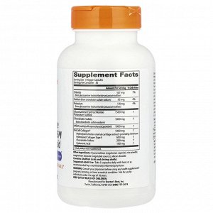 Doctor&#039;s Best, глюкозамин, хондроитин, МСМ и гиалуроновая кислота с OptiMSM® и BioCell Collagen®, 150 растительных капсул