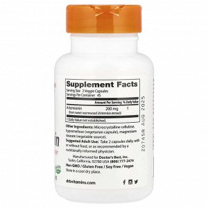 Doctor's Best, Артемизинин, 100 мг, 90 вегетарианских капсул