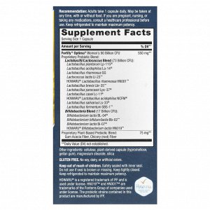 Nature's Way, Fortify Optima, пробиотики и пребиотики для женщин, улучшенная формула для ухода, 90 млрд КОЕ, 30 капсул с отсроченным высвобождением