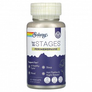 Solaray, Her Life Этажи, Perimenopuase, 60 растительных капсул