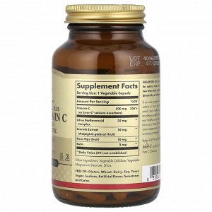 Solgar, Ester-C Plus, витамин C, 500 мг, 100 вегетарианских капсул