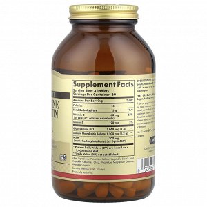 Solgar, глюкозамин, хондроитин и МСМ с Ester-C, 180 таблеток