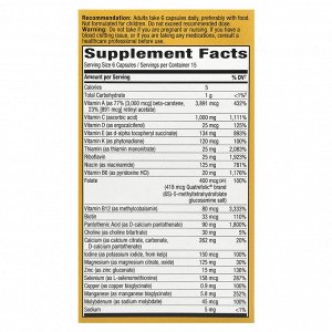 Nature's Way, Alive! Max6 Potency, мультивитамины повышенной эффективности, без добавления железа, 90 капсул
