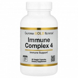 California Gold Nutrition, Immune Complex 4, комплекс для укрепления иммунитета, 60 растительных капсул