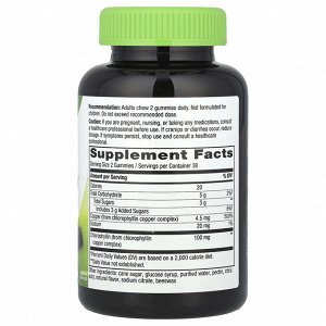 Nature's Way, Chlorofresh®, жевательные мармеладки, фруктовый сад, 100 мг, 60 жевательных мармеладок (50 мг в каждой жевательной мармеладке)