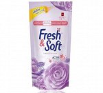 &quot;Essence Fresh &amp; Soft&quot; Кондиционер для белья  500/550мл &quot;Violet Romanc&quot;  (Charming Kiss) (мяг.уп.)