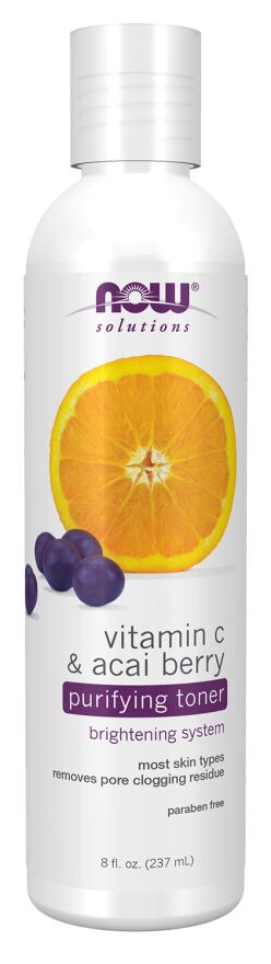 Тоник с витамином С и асаи NOW Foods, 237 мл