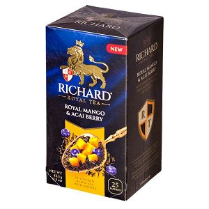 Чай RICHARD 'ROYAL MANGO & ACAI BERRY' 25 пакетиков 1/12