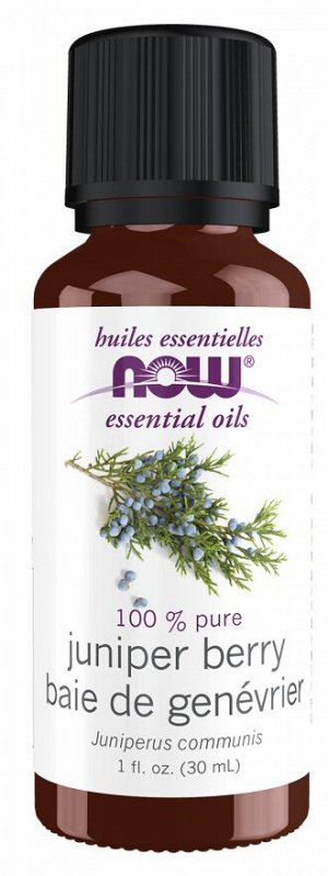 Можжевельник (Juniper Berry) NOW Essential Oils, эфирное масло — 30 мл — натуральное средство для очищения воздуха и поддержки дыхания