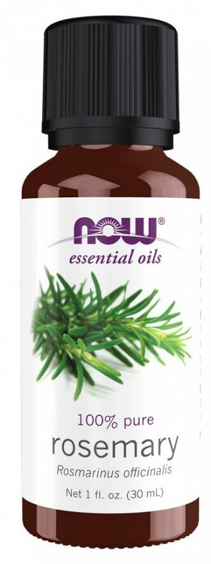 Розмарин (Rosemary) — эфирное масло NOW Foods, 30мл  — для бодрости и концентрации