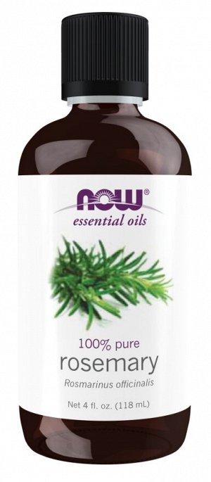 Розмарин (Rosemary) — эфирное масло NOW Foods, 118 мл — для концентрации и энергии