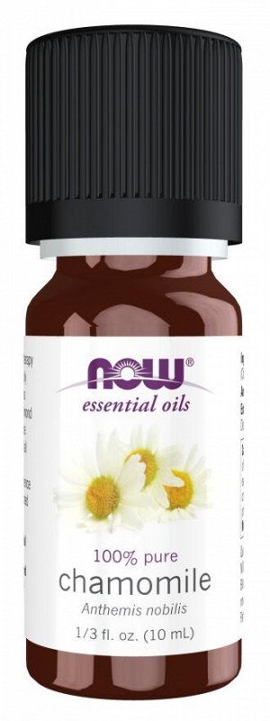 Эфирное масло ромашки (Chamomile) 10 мл — NOW Foods — успокаивающее натуральное масло для релаксации и ухода за кожей