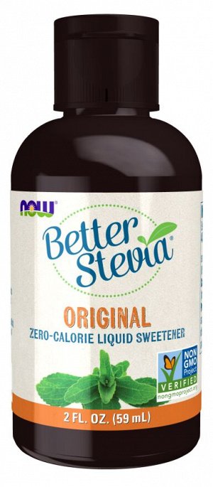 BetterStevia жидкий экстракт стевии без сахара NOW Foods, 59 мл