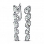 Серебряные серьги, артикул 22set5969a-113