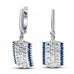 Серебряные серьги, артикул 22set8218c-136-248