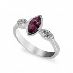 Серебряное кольцо, артикул 21set9516rdl-113