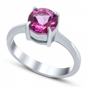 Серебряное кольцо, 21ERAFA00435-19, топаз "pink"