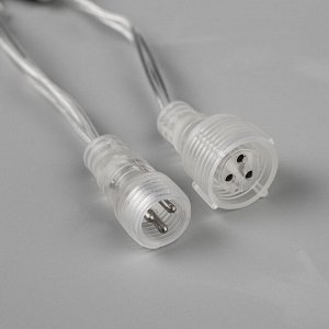 УЦЕНКА Гирлянда «Бахрома», уличная, 3?0.6 м, 3 Вт, УМС, LED 160, 220 В, мерцание, свечение тёплое белое