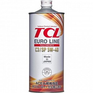 Масло моторное TCL Euro Line 5w40, синтетическое, API SP, ACEA C3, для бензинового двигателя, 1л, арт. E0010540C3