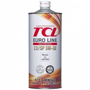 Масло моторное TCL Euro Line 5w30, синтетическое, API SP, ACEA C3, для бензинового двигателя, 1л, арт. E0010530C3