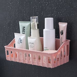 Полка пластиковая, без сверления, настенная, 1 шт.