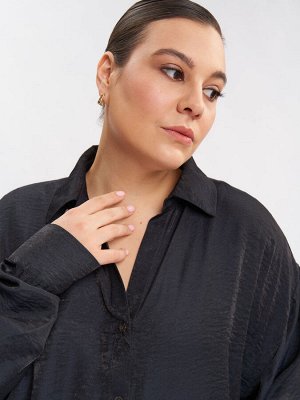 Рубашка из жатой ткани BL11549DBL05