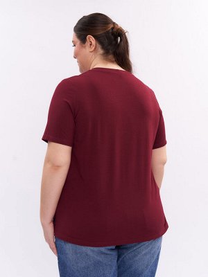 Футболка из вискозы ZFU00503RED28