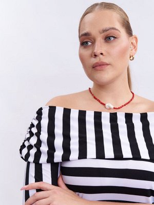 Футболка с открытыми плечами FU00803STR01