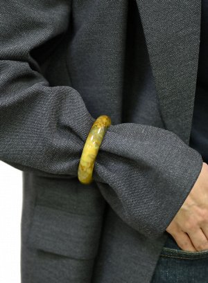 Браслет обруч из натурального петерсита