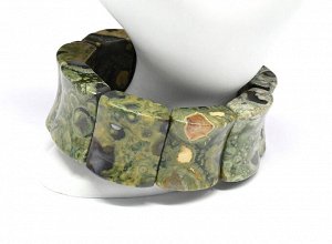 Браслет из риолита сегмент 30*25мм, 142,8г