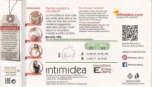 INTIMIDEA Reggiseno Beverly Hills Топ женский из мягкой микрофибры, на тонких бретелях, идеальная посадка по фигуре и поддержка без косточек.(mustang - шоколадный цвет) пр. Италия.