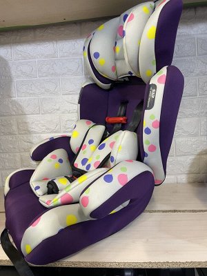 Детское автокресло фиолетовое
