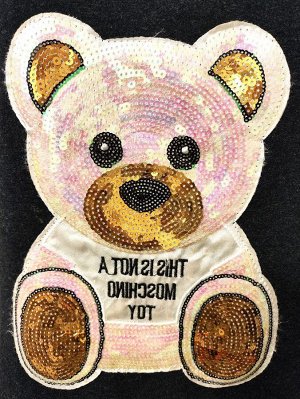 🐻 Стильное трикотажное платье BLOOMY с пайетками "MISHKA" для девочки