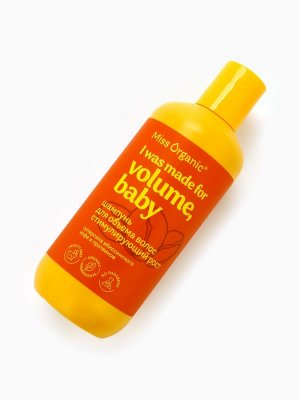 Шампунь для объема волос I was made for volume, стимулирующий рост, 290 мл, Miss Organic