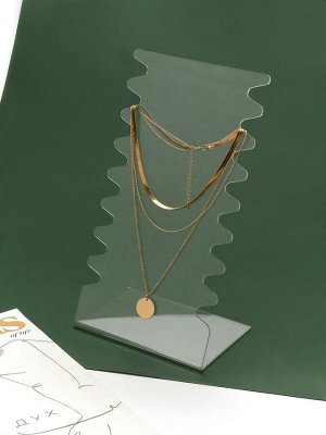 Подставка под колье, оргстекло 3 мм, 15x10x28 см, прозрачный