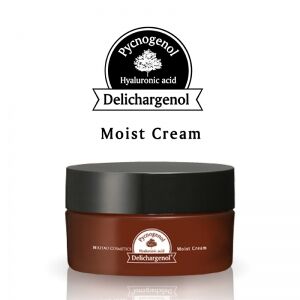 KITAO Pycnogenol Moist Cream 40g/ Увлажняющий и питательный крем для лица с пикногенолом, 4 видами гиалуроновой кислоты, 3 видами коллагена, 3 видами керамидов, 18 аминокислотами