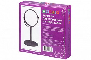 Зеркало двустороннее на подставке 18,5x15x34,5 см, черное