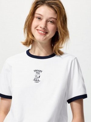 UNIQLO UT - футболка Peanuts в винтажном стиле - 00 WHITE