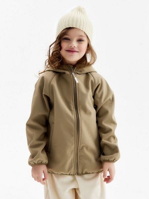 Ветровка демисезонная для девочек MINAKU из Softshell на флисе, непромокаемая, хинди.