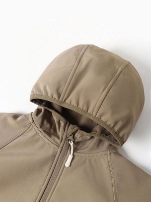 Ветровка демисезонная для девочек MINAKU из Softshell на флисе, непромокаемая, хинди.