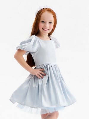 Платье нарядное детское MINAKU: PartyDress, голубое.
