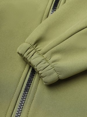 Комбинезон демисезонный для мальчиков MINAKU из Softshell на флисе, непромокаемый, оливковый.