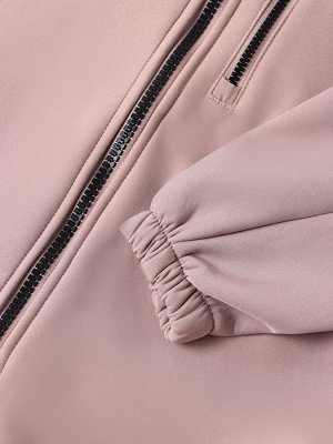 Комбинезон демисезонный для девочек MINAKU из Softshell на флисе, непромокаемый, бежевый.