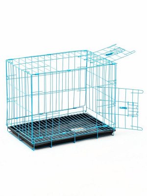 Клетка для собак 51 х 35 х 41 см, голубая