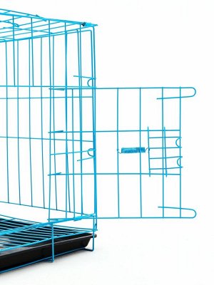Клетка для собак 51 х 35 х 41 см, голубая